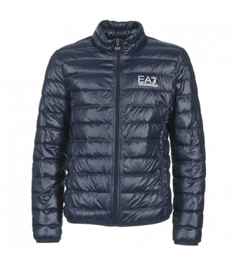 EMPORIO ARMANI EA7 włoska kurtka pikowna NIGHT BLUE