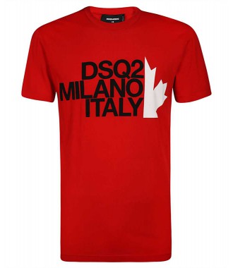 DSQUARED2 unikatowy męski t-shirt ITALY