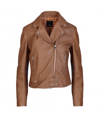PINKO markowa damska kurtka sk&oacute;rzana Biker Jacket -45%%%