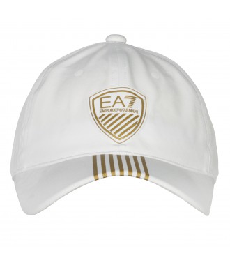 EMPORIO ARMANI EA7 sportowa czapka z daszkiem WHITE