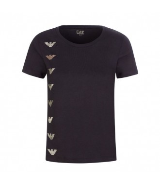 EMPORIO ARMANI EA7 markowy damski t-shirt NERO