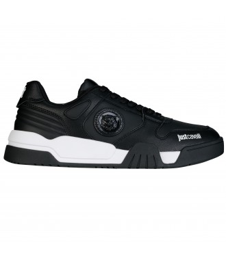 JUST CAVALLI sk&oacute;rzane sneakersy NERO TIGER 2023