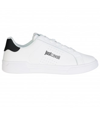 JUST CAVALLI sk&oacute;rzane sneakersy WHITE 2023