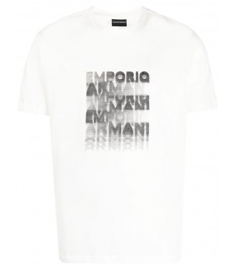 EMPORIO ARMANI męski t-shirt BIANCO CALDO