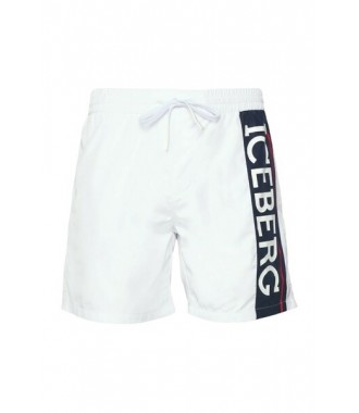 ICEBERG włoskie szorty kąpielowe spodenki WHITE